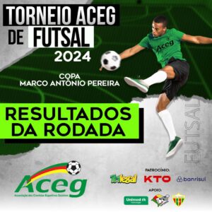 Segunda Rodada do Torneio Aceg de Futsal, Copa Marco Antônio Pereira teve a maior goleada e o primeiro empate