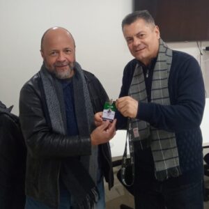 Presidente da Associação Riograndense de Imprensa (ARI), José Maria Nunes, visita a ACEG