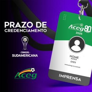 Lista de credenciados Grêmio x Alianza Lima pela CONMEBOL Sul-Americana 2025