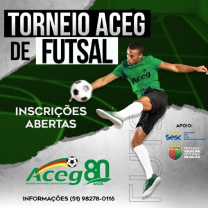 Prorrogação da inscrições para a Copa ACEG 80 Anos